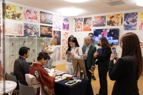 Japanese Pop Culture Exhibit. Artwork by students of Akademeia 21st Century