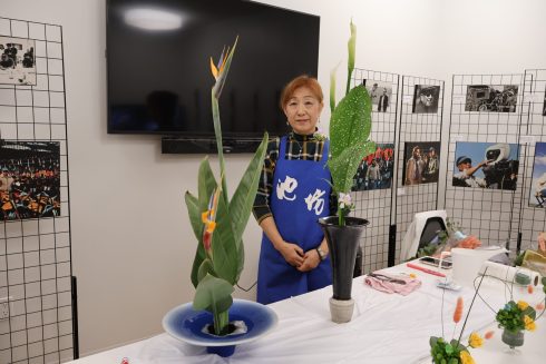 Ikenobo Ikebana Society of Los Angeles President Izumi Minamitani